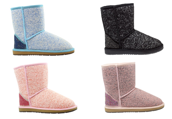 Auzland Women’s 'Bia' Short Wool Textured UGG Boots - Four Colours Available