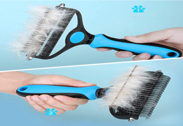 Two-in-One Pet Grooming Brush - Two Colours Available
