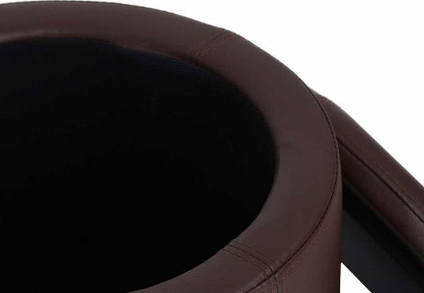 PU Leather Round Storage Ottoman - Two Colours Available