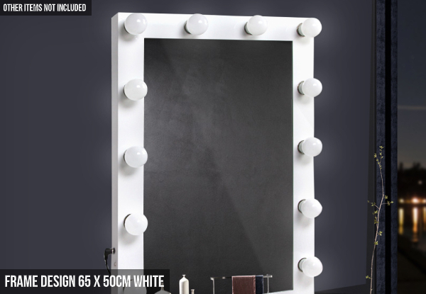 LED Hollywood Design Mirror Range  - Five Options Available