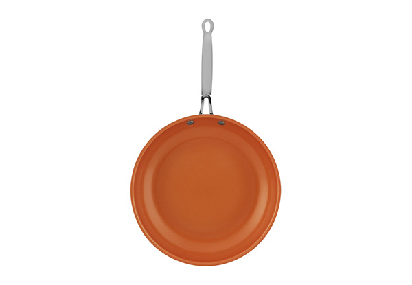 Two-Pack of Copper Ceramic Induction Frypans