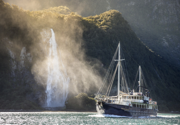 Per-Person, Twinshare Queenstown & Fiordland Sounds Five-Day Package incl. Car Hire, Two Overnight Cruises in the Fiords, Gourmet BBQ Dinner, Two Nights Accommodation & More