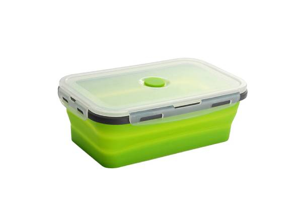 Silicone Collapsible Food Box - Four Colours & Four Sizes Available & Options for Three- or Four-Pack
