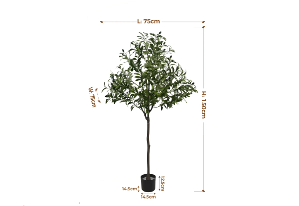 Indoor Potted 150cm Artificial Olive Tree