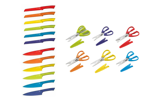 Scanpan Spectrum Kitchen Cutting Tool Range - Three Options Available in a Range of Colours