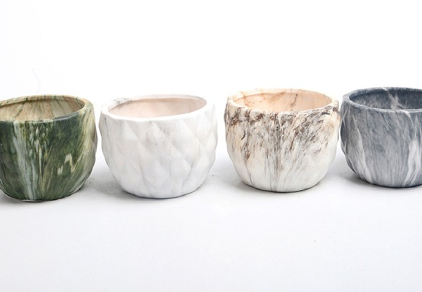 Four-Pack Ceramic Pots