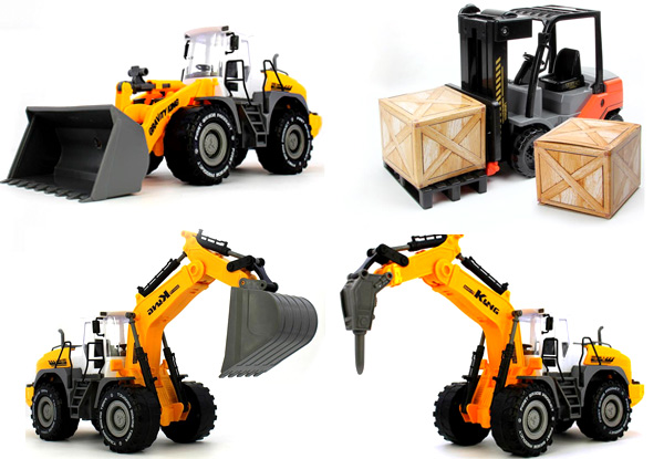 Construction Vehicle Toy Range - Available in Four Designs