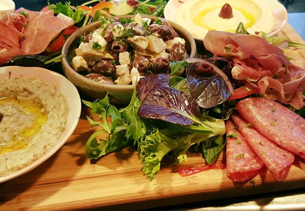 $27 for a Shared Antipasti Platter & Two Glasses of House Wine or Beer