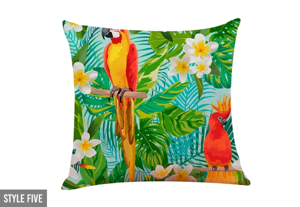 Bird Printed Cushion Cover - Nine Designs Available