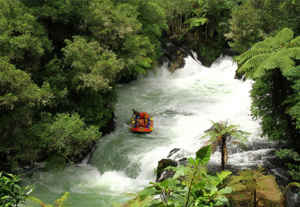 White Water Adventure Rafting Experience on The Kaituna River for One Person – Options for up to Six People Available