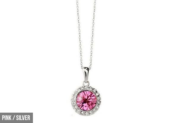 Bright Solitaire Necklace Range - Nine Colours Available with Free Delivery
