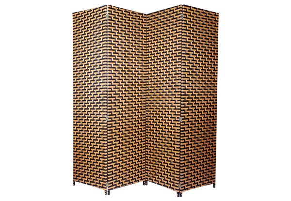 Four-Panel Double-Sided Room Divider