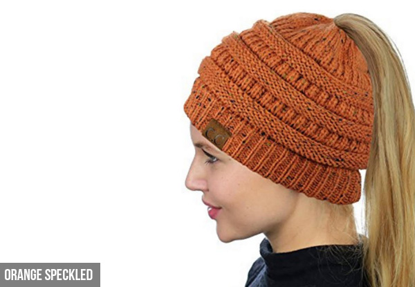 Ponytail Beanie - Ten Colours Available