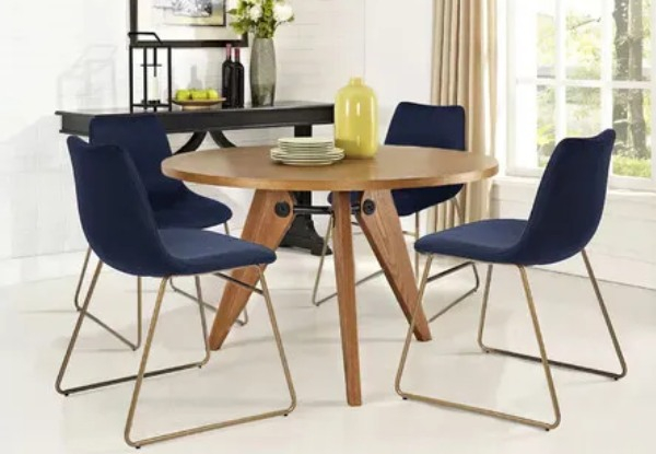 Two-Pack Velvet Dining Chairs - Three Colours Available