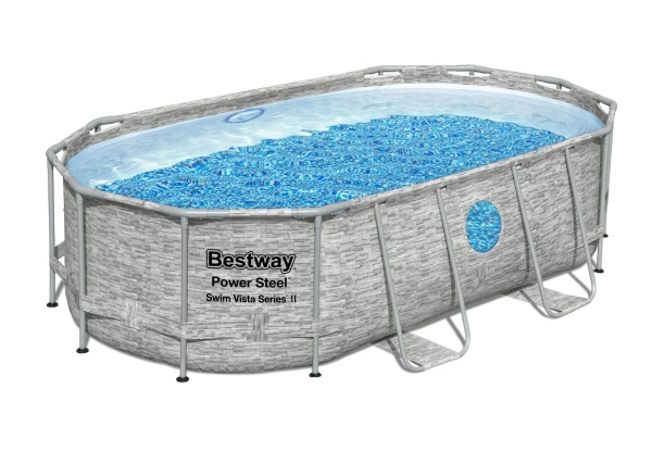 4.27m Bestway Vista Series 2 Power Steel Oval Pool