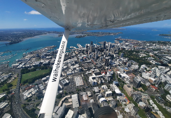 Waiheke Island Scenic Flight - Family Deal for Two Adults & One Child - Option for 45-Minute Flight