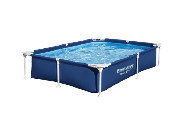 Bestway 221x150x43cm Steel Pro Frame Rectangular Pool