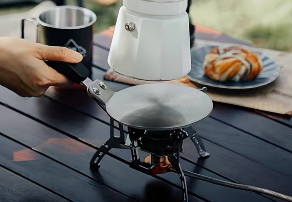 Stovetop 150ml Coffee Moka Pot with 13cm Induction Adapter Plate - Available in Three Colours