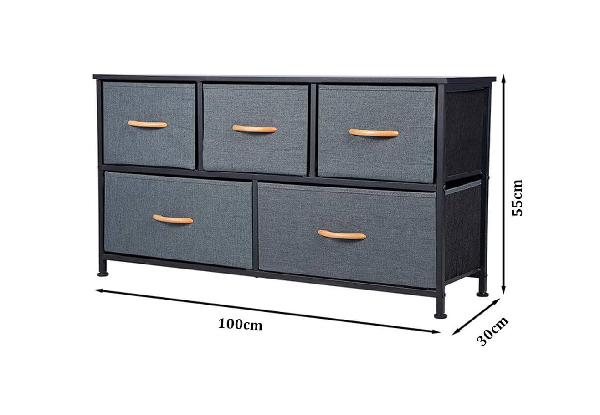 Four-Drawer Storage Chest Lowboy - Option for Five-Drawer