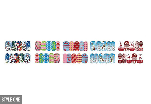 40 Sheets of Christmas Nail Stickers with Free Delivery