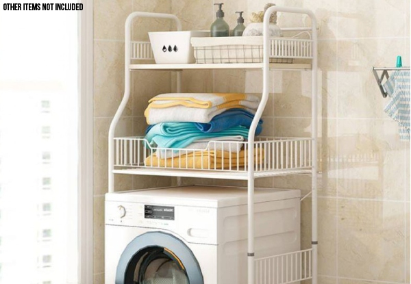 Storage Shelf for Over Washing Machine