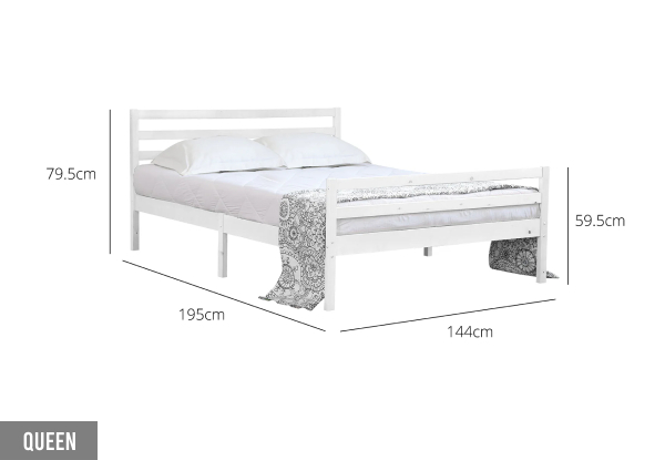 Canterbury Wooden Bed Frame - Four Sizes Available