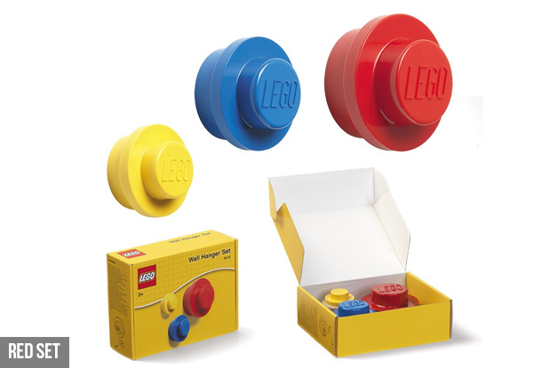 LEGO Wall Hanger Set - Three Colours Available