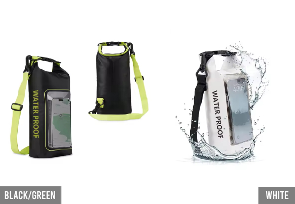 Water-Resistant 2L Touch Screen Travel Bag - 13 Colours Available