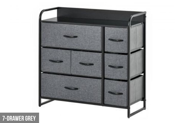 Fabric Drawers Storage Organiser Unit Range - Five Options Available