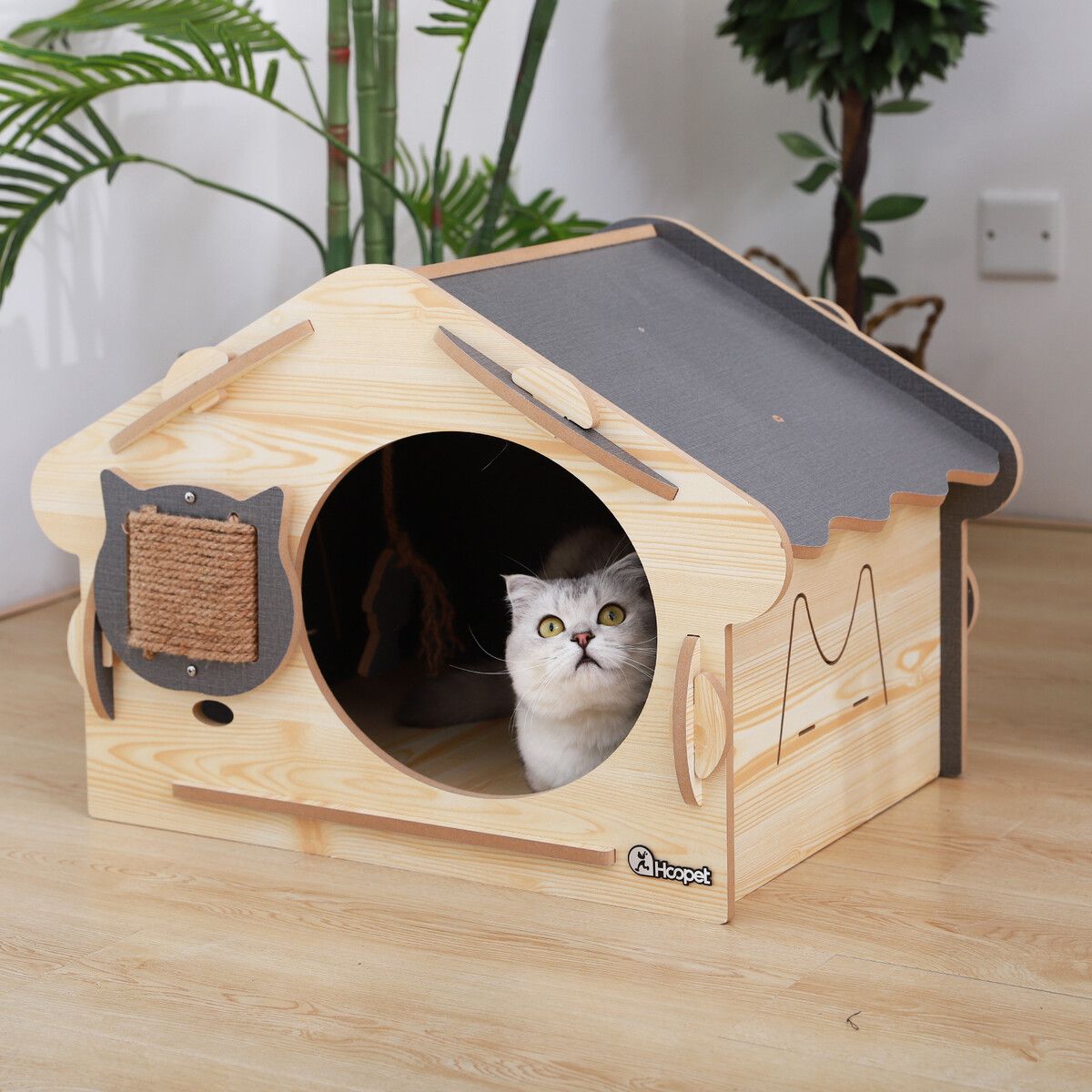 Large Wooden Cat House