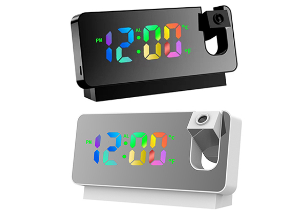 Large Screen Display LED Projection Clock - Two Colours Available