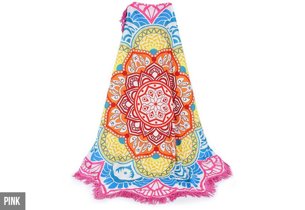 $22 for a Lotus Flower Beach Throw – Available in Four Colours