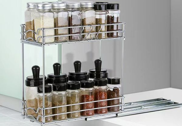 Pull Out Spice Rack Organiser