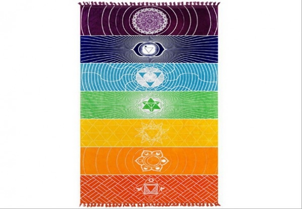 Chakra Yoga Mat - Two Sizes Available & Option for Two with Free Delivery