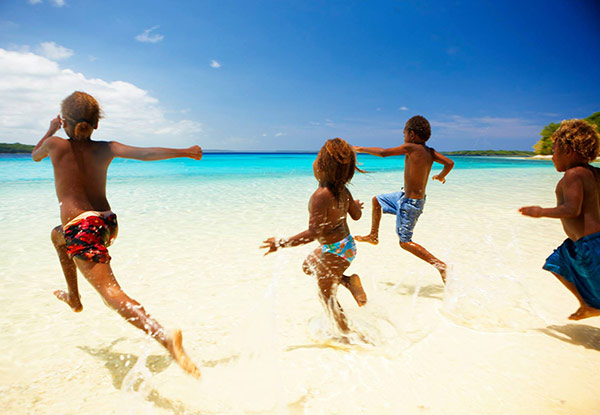 Per Person Twin Share Vanuatu Holiday incl. Return International Airfares, Accommodation, Daily Breakfast, Use of Kayaks, Snorkelling Gear, Golf Green Access & a Reef Cruise - Options for Four or Seven Nights & to add a Child’s Holiday