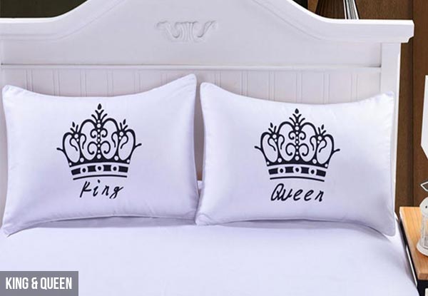 Couple's Pillowcases - 11 Options Available