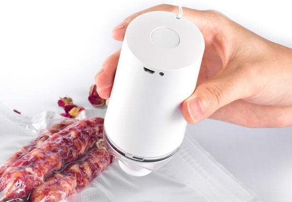 Handheld Vacuum Sealer Machine with Vacuum Zipper Bags - Two Options Available