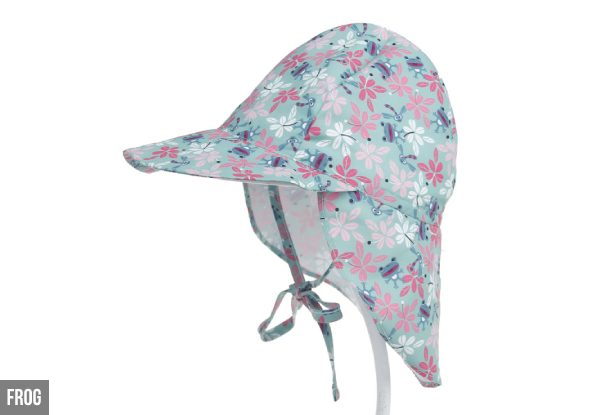 Baby Anti-UV Protection Beach Cap - Two Sizes & Eight Styles Available