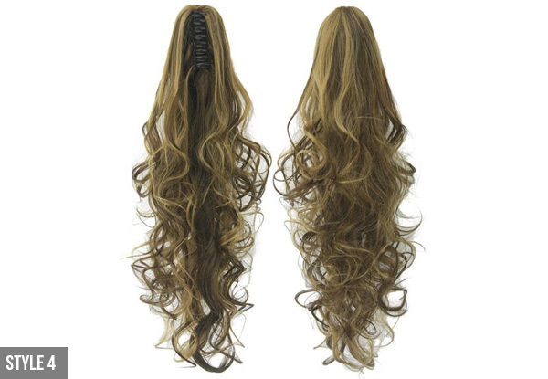 Clip-in Ponytail Hair Extensions - Nine Styles Available with Free Delivery