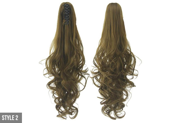 Clip-in Ponytail Hair Extensions - Nine Styles Available with Free Delivery