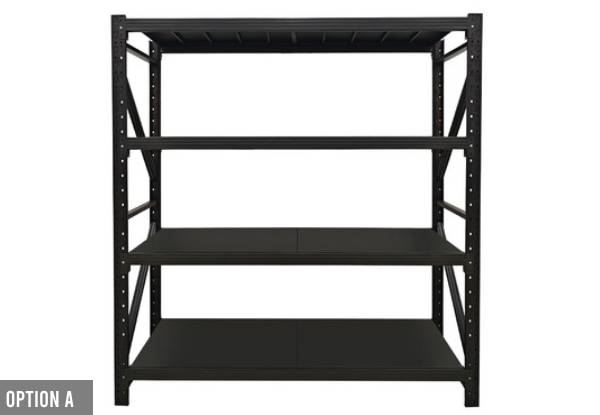 Adjustable Four-Tier Heavy Duty Steel Garage Rack - Two Options Available