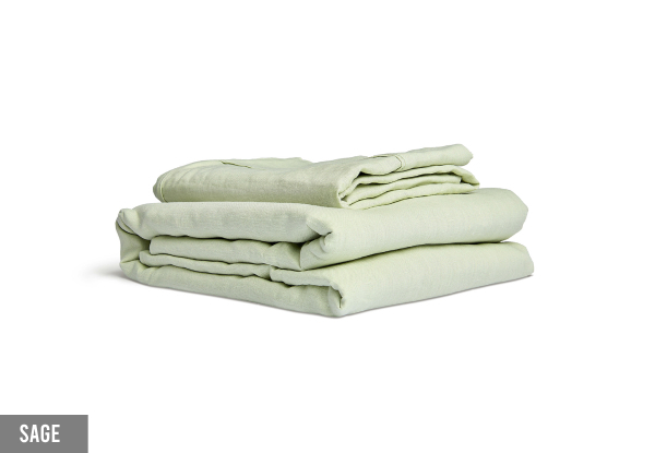 Winkl French Linen Duvet Cover Set - Available in Three Colours & Three Sizes