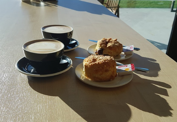 Two Scones & Two Coffees at Golf Club