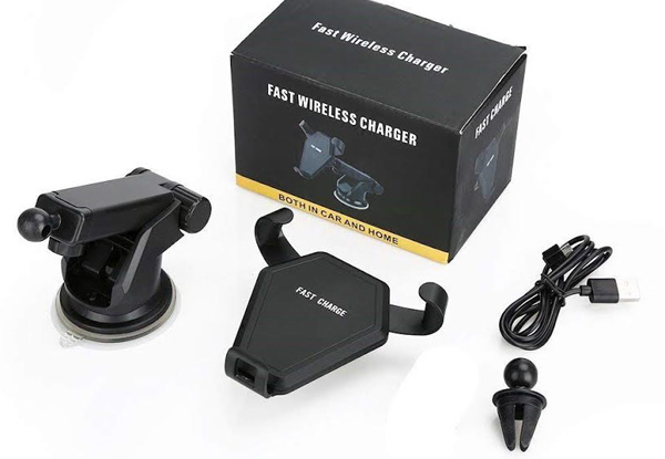 Car Phone Mount Holder incl. Wireless Charge Feature