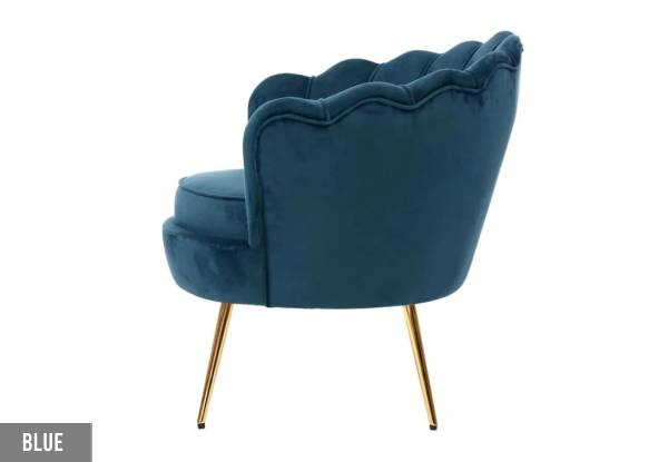 Luxury Velvet One-Seater Sofa Chair - Available in Two Colours