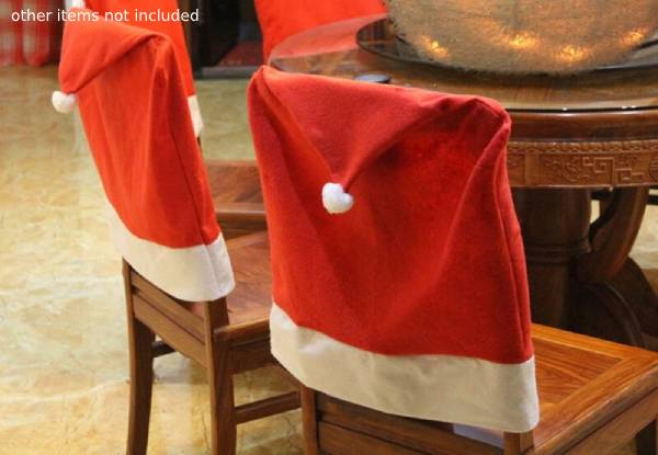 Two Christmas Chair Hats - Options for Four & Six Available