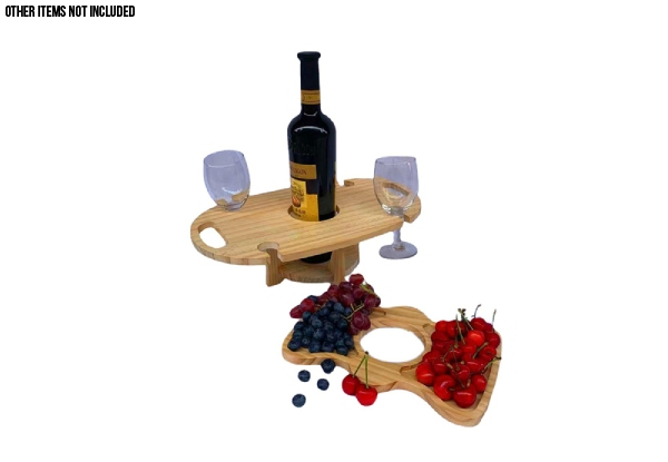 Wooden Picnic Wine Rack - Option for Two