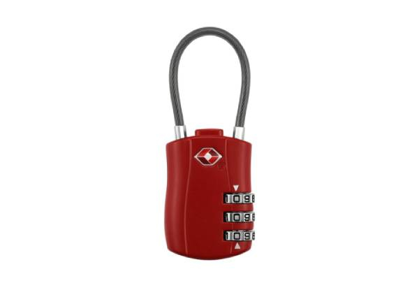 Cable Luggage Lock for Travel Bag, Suit Case & Luggage - Four Colours & Option for Two Available with Free Delivery