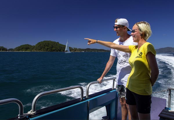 Discover the Bay - Hole in the Rock Cruise incl. BBQ Lunch & Island Stop-Over with Options for Child or Two Adults