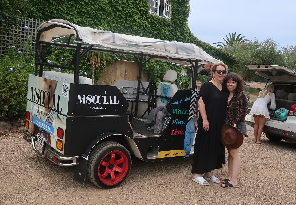 Two-Hour Tuk Tuk Waiheke Wine Tour for One Person - Options for up to Six People & Four Hours